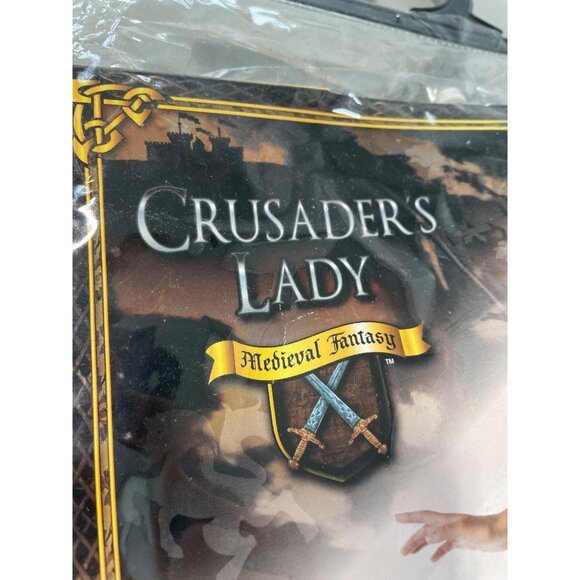 Rubies Crusaders Lady Costume Size Small Medieval Dress Brooch Chain Belt NEW - Picture 4 of 9